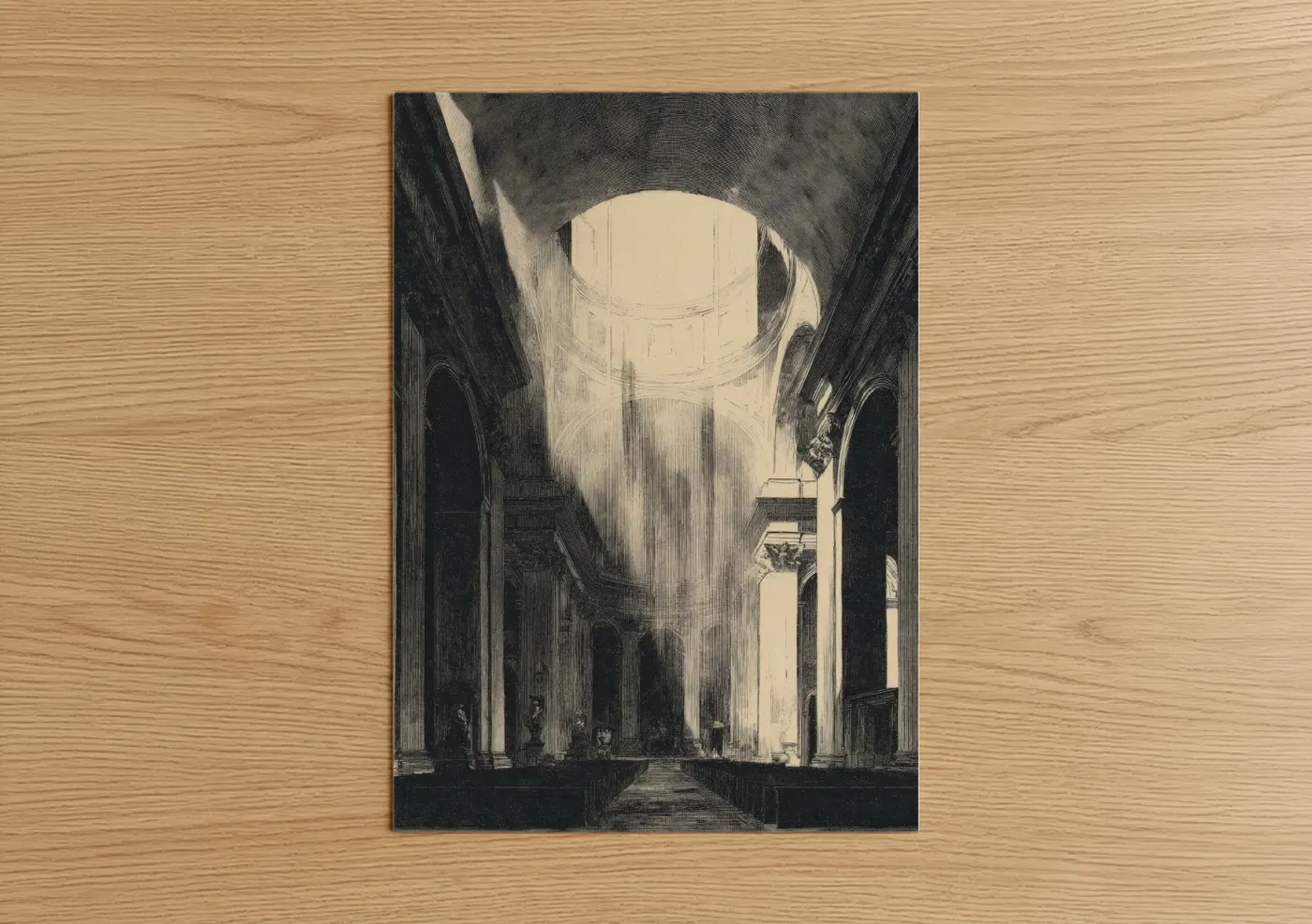 Cathedral Light Sacred Architecture Wall Art