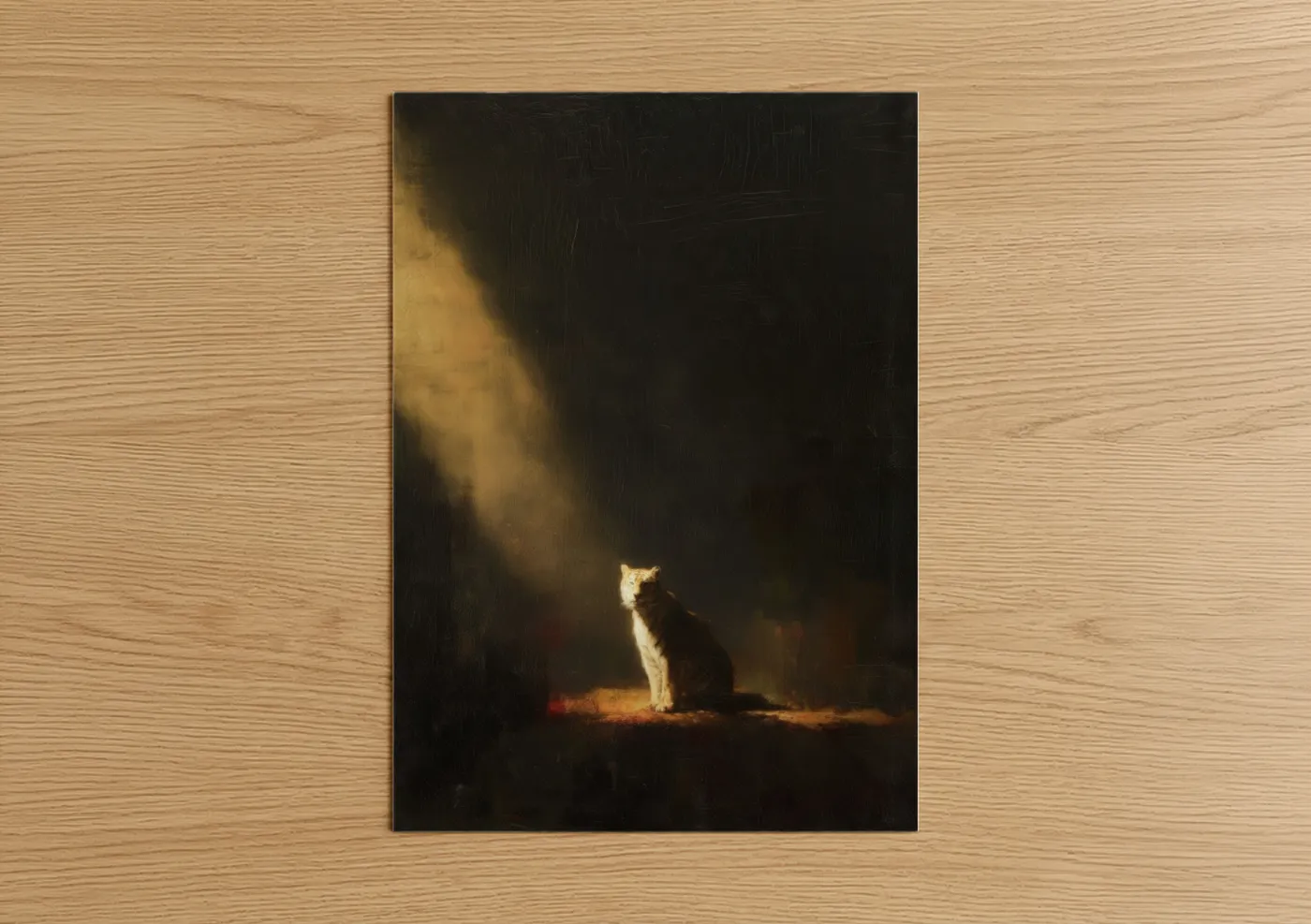 Golden Light Tiger Wildlife Wall Art