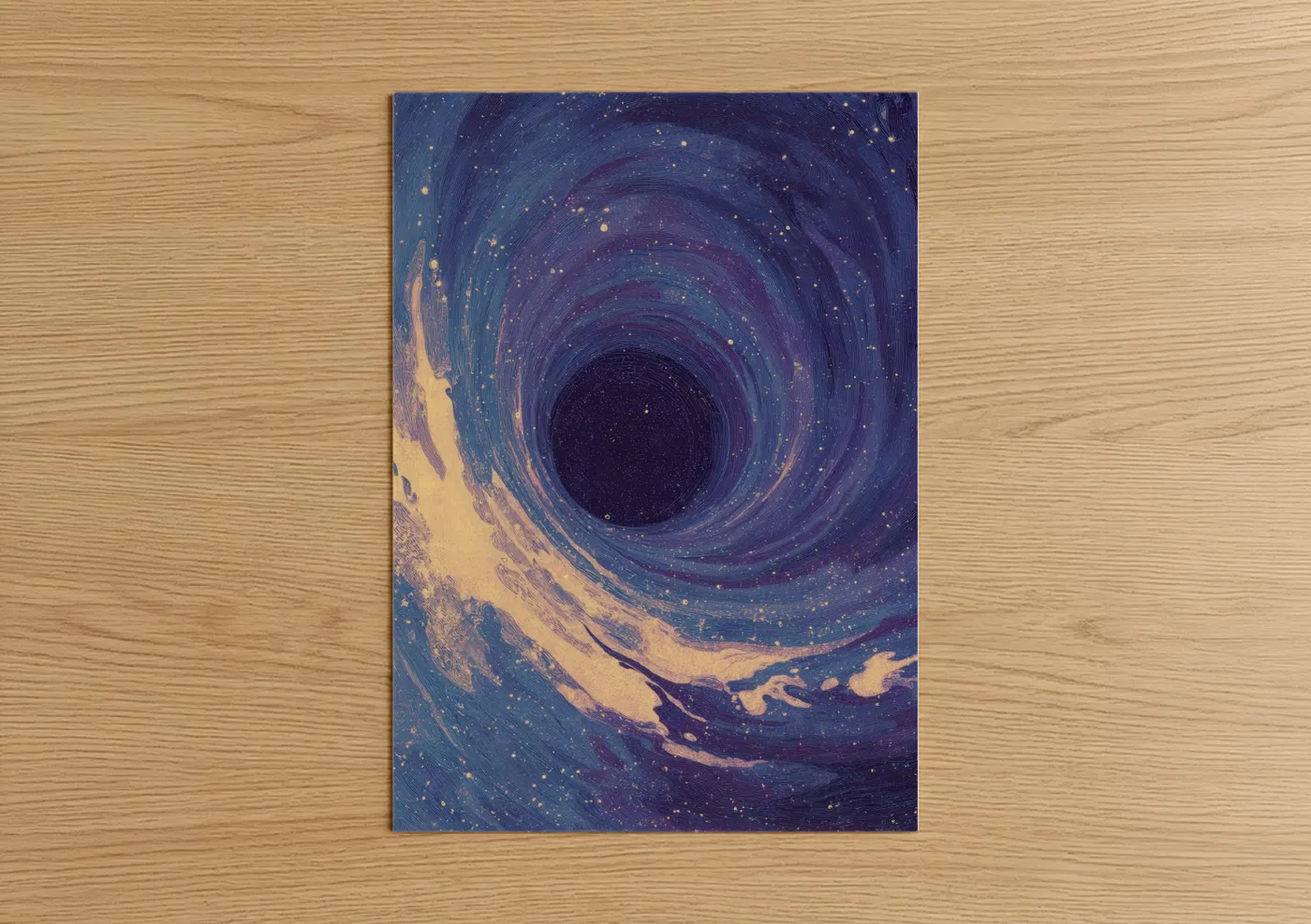 Cosmic Vortex Galaxy Swirl Wall Art