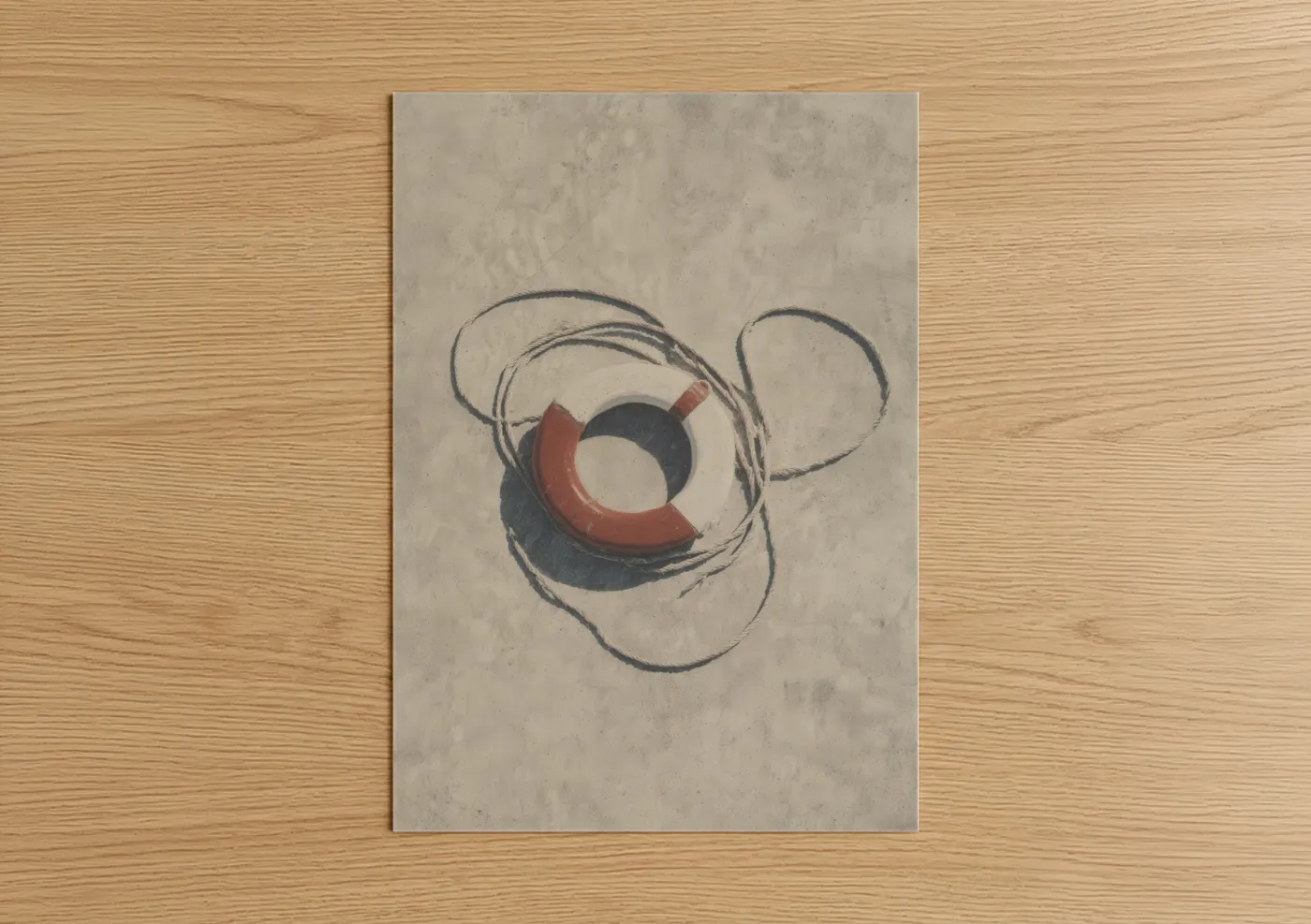 Minimalist Life Ring Nautical Wall Art