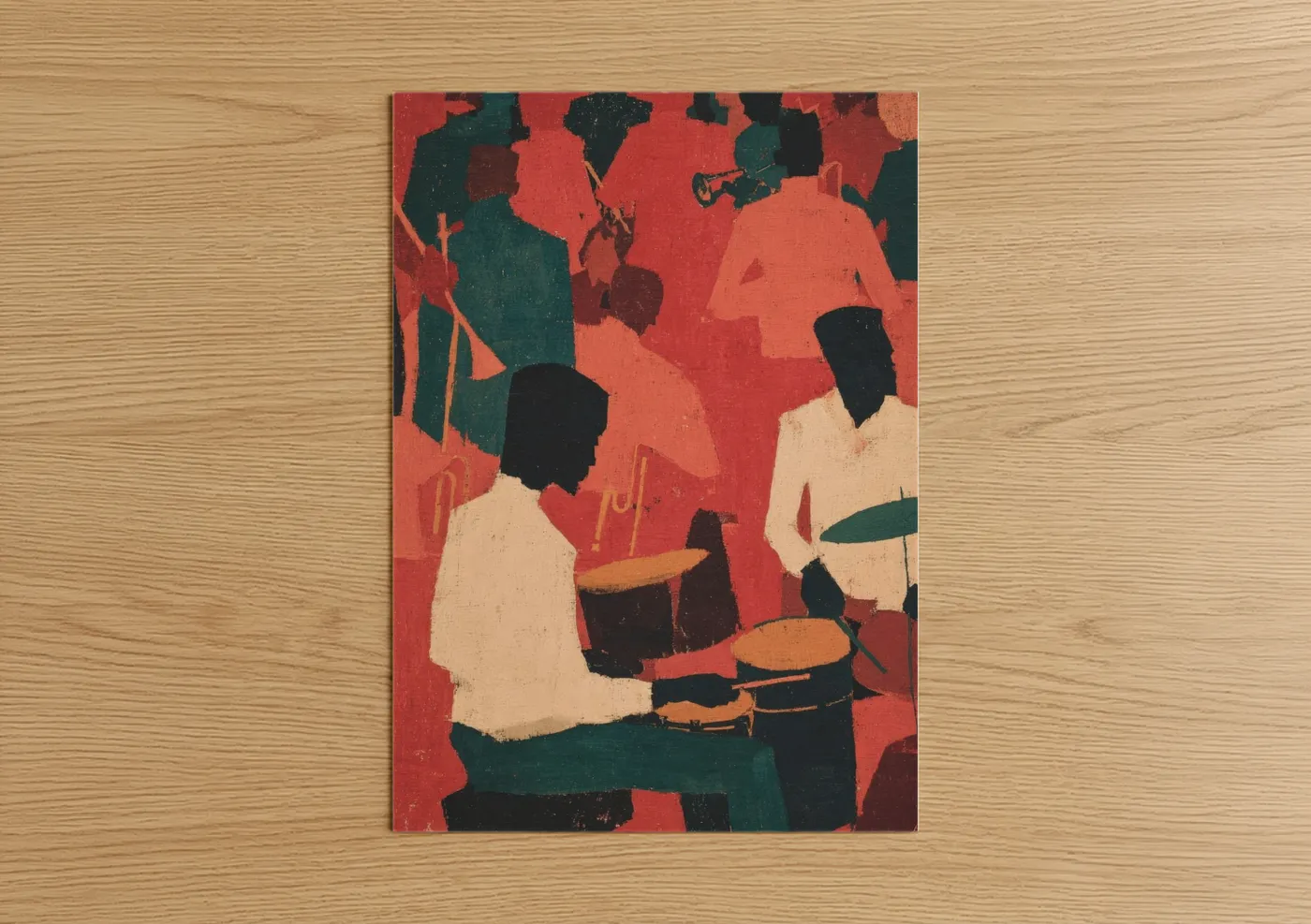 Jazz Musicians Silhouette Blues Wall Art