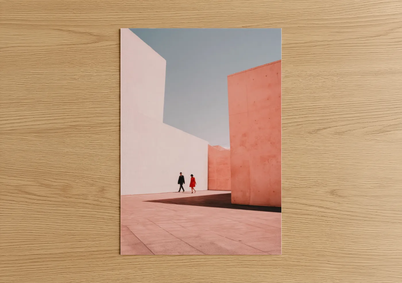 Minimalist Architecture Couple Photography Wall Art