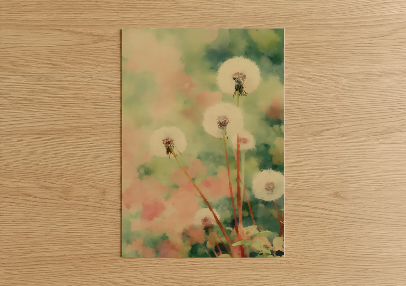 Dreamy Dandelion Watercolor Wall Art