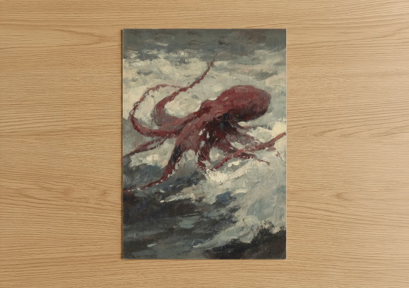 Deep Sea Octopus Fine Art Painting Wall Art