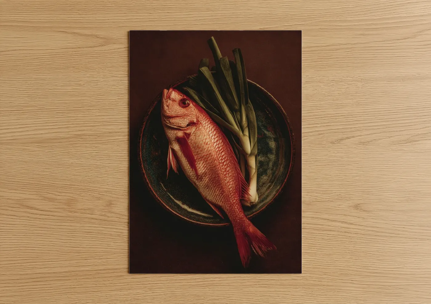 Crimson Fish Study Fine Art Wall Art