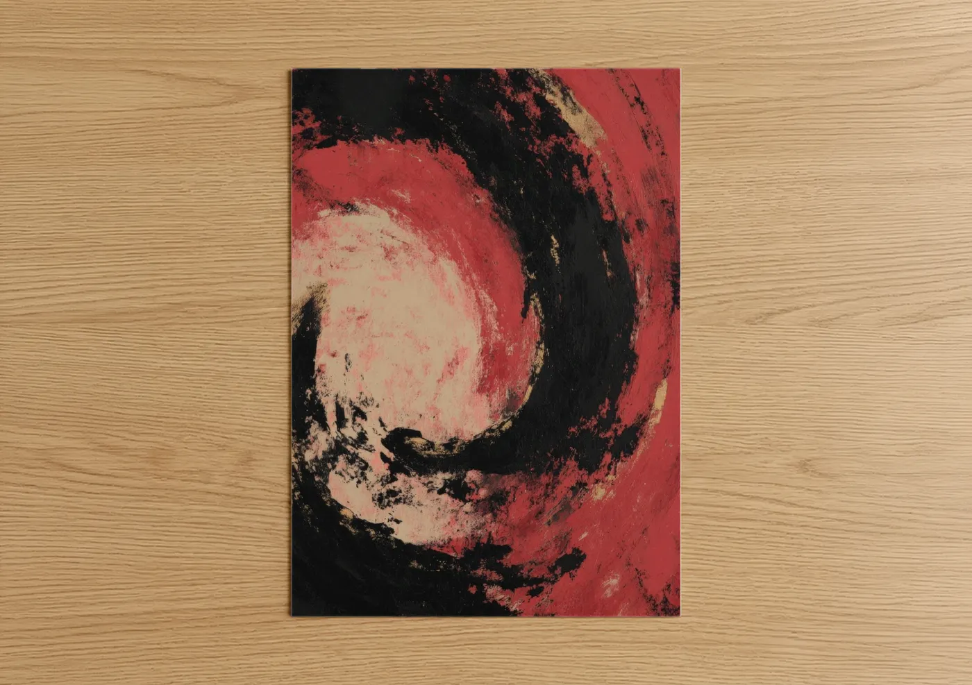 Crimson Roulette Abstract Casino Wall Art
