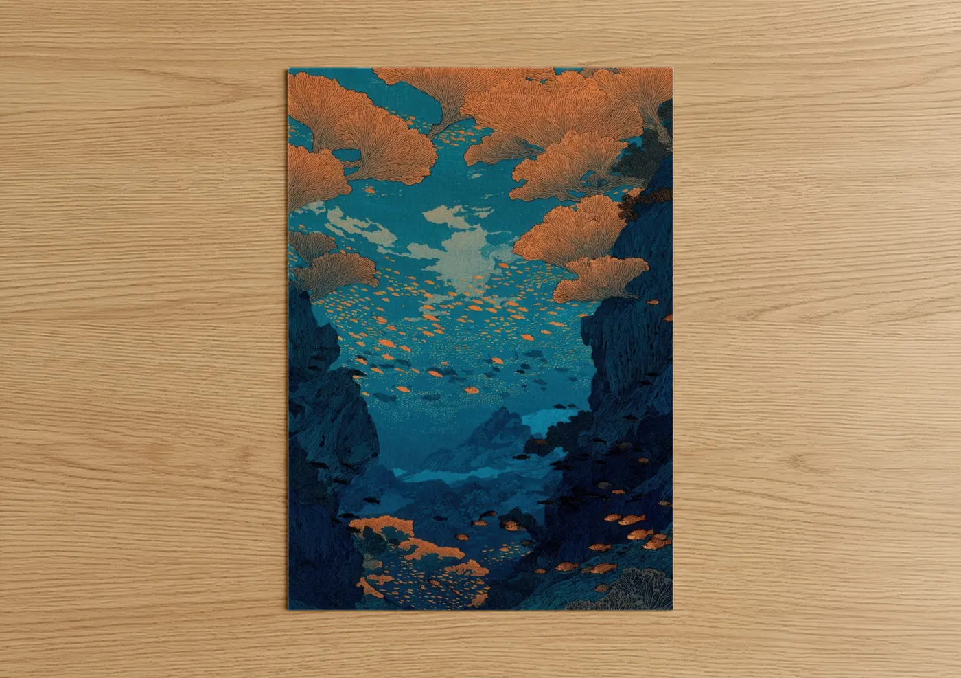 Coral Reef Sanctuary Underwater Wall Art