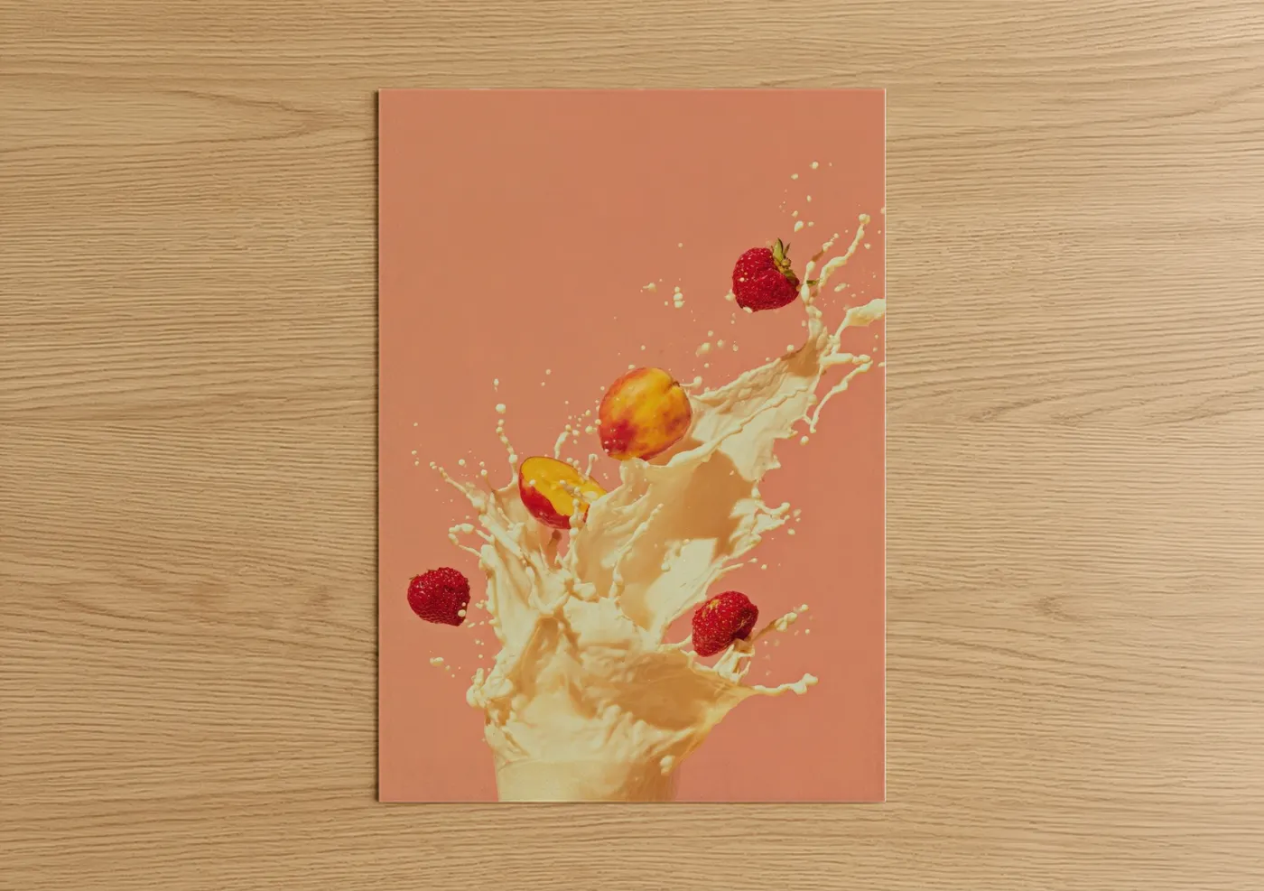 Fruit Splash Milkshake Dynamic Pop Wall Art