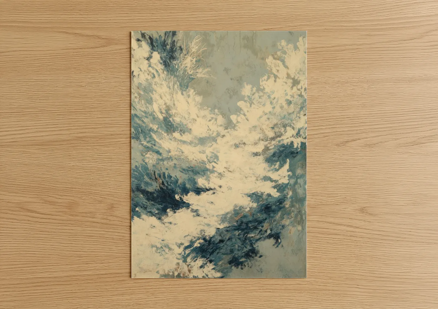 Snowy Mountain Peaks Winter Landscape Wall Art