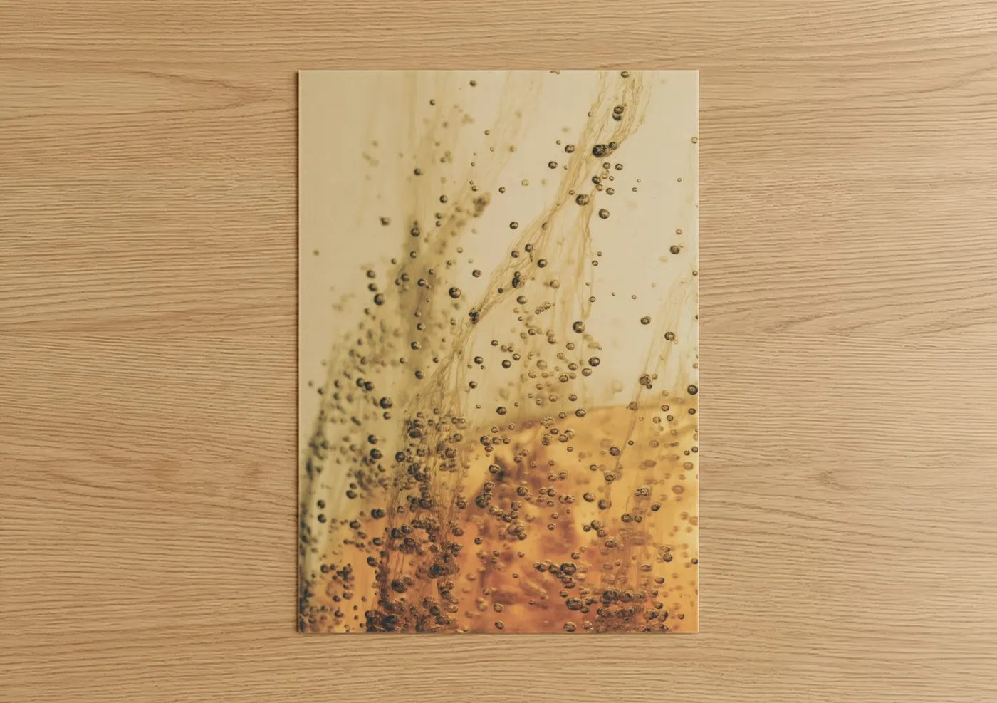 Golden White Wine Splash Photography Wall Art