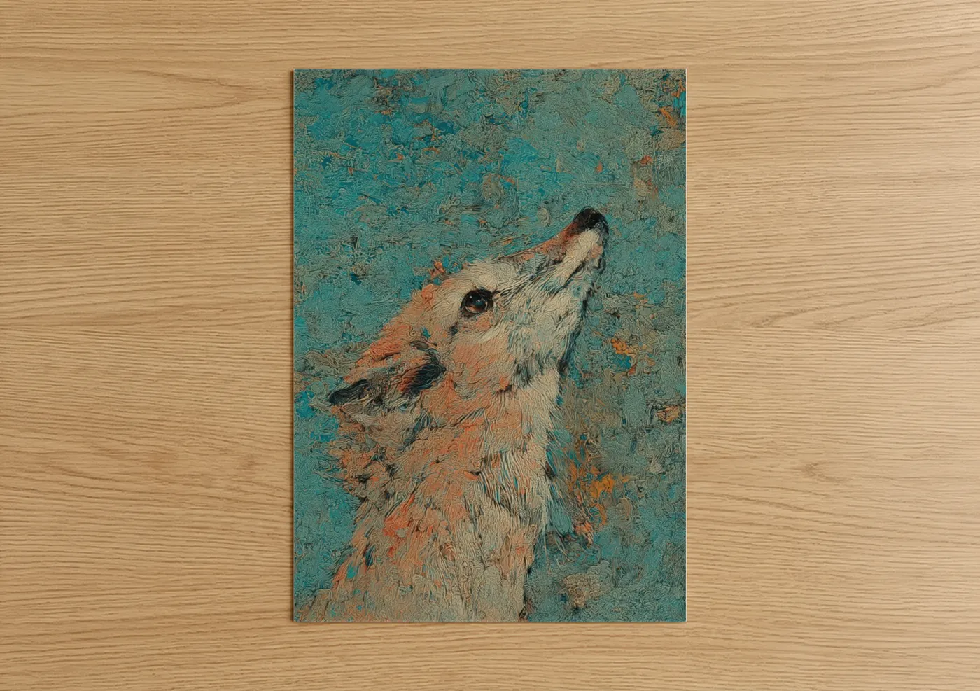 Rustic Pig Portrait Textured Wall Art