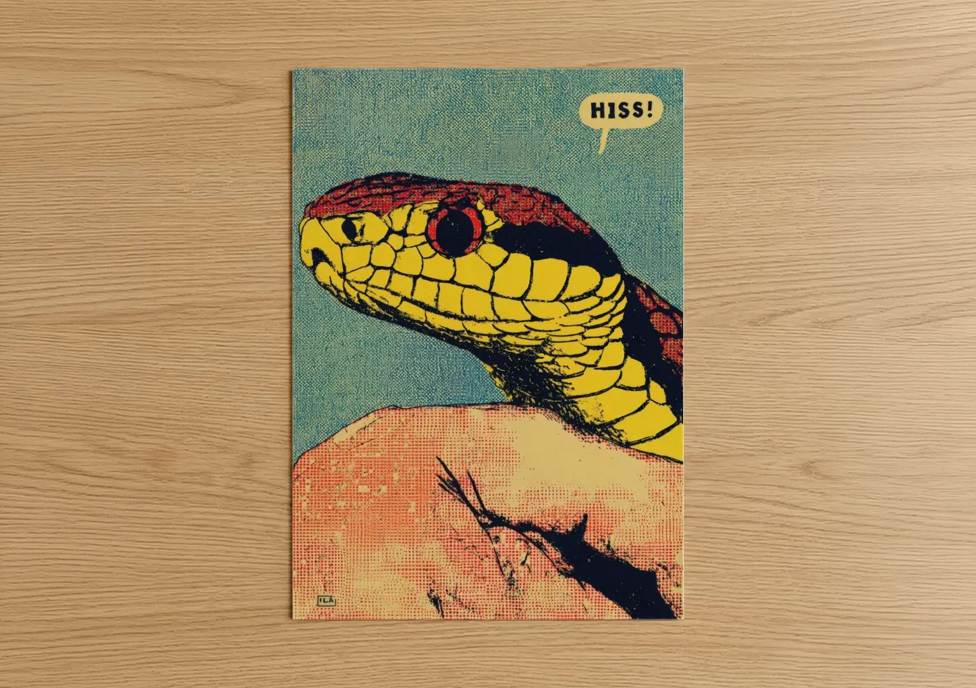 Red and Yellow Viper Pop Wall Art