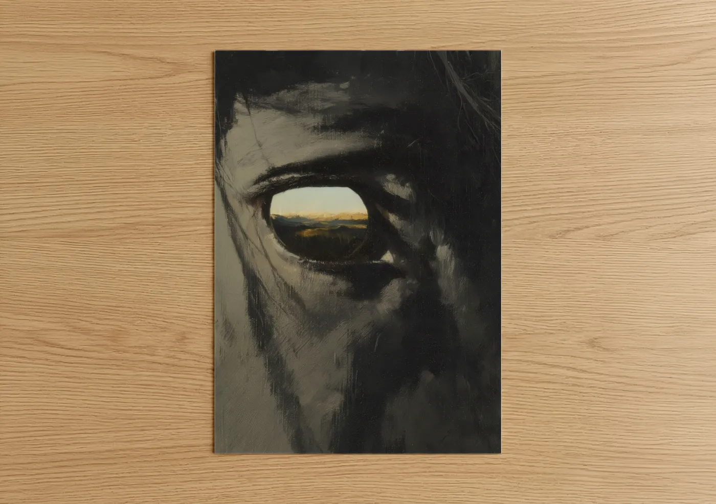 Friesian Horse Golden Sunset Landscape Wall Art