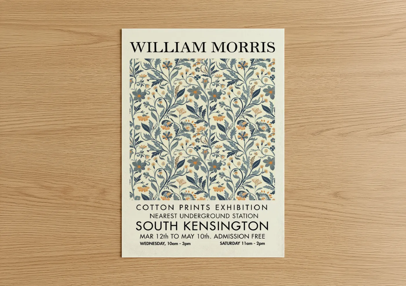 William Morris Floral Pattern Wall Art