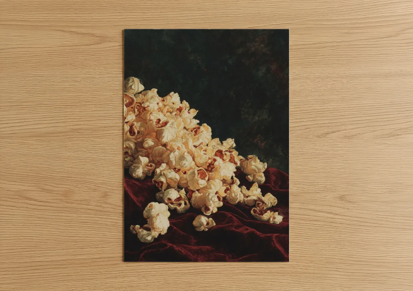 Golden Popcorn Cascade Still Life Wall Art