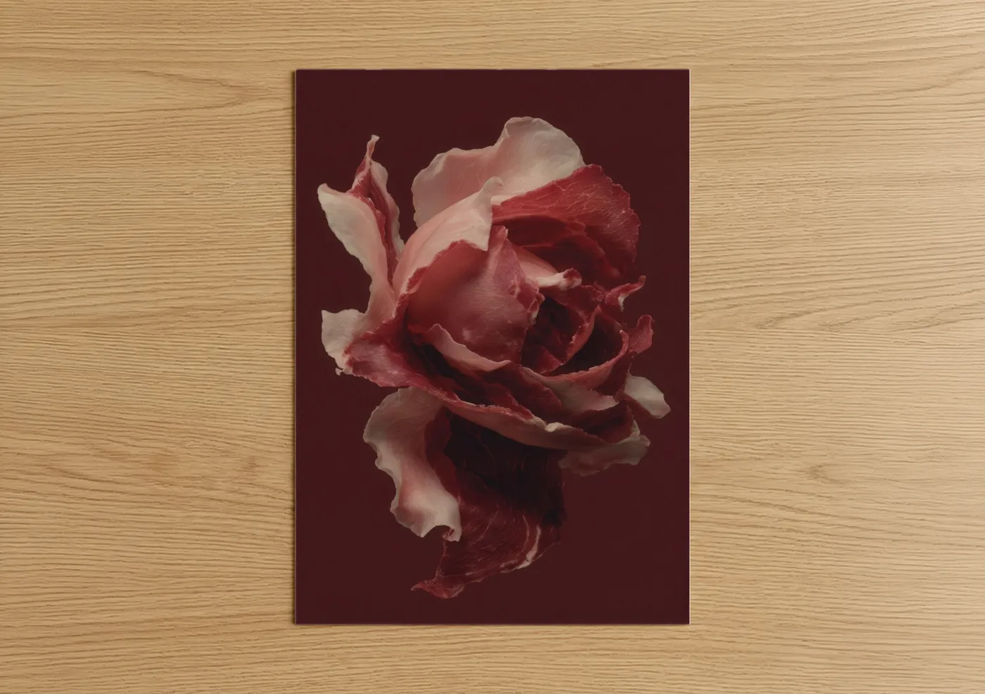 Crimson Meat Rose Fine Wall Art