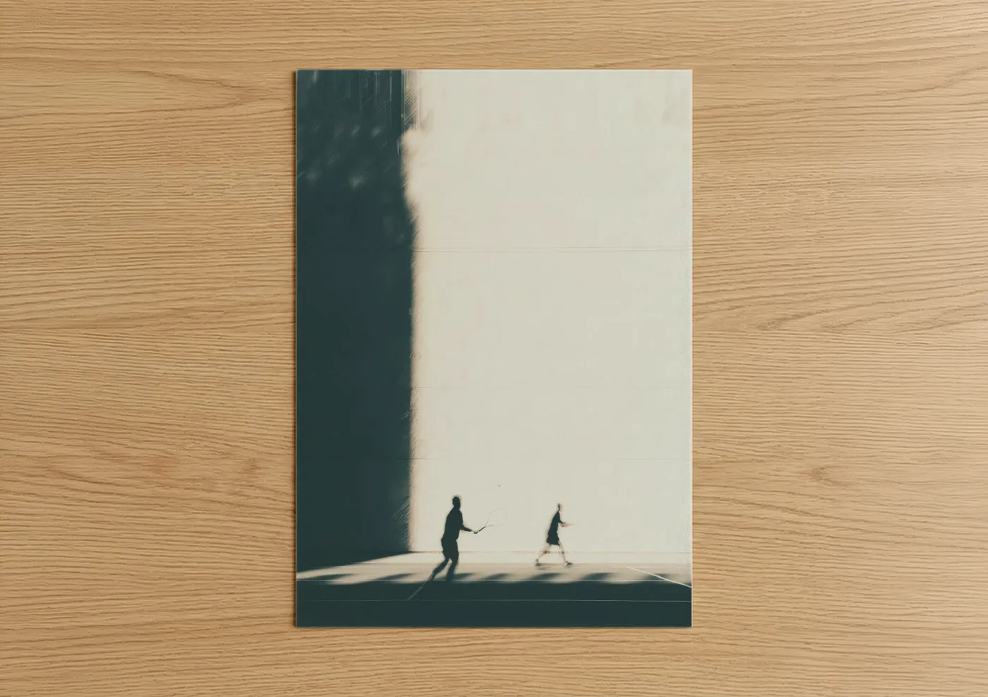 Urban Racquetball Players Modern Court Wall Art