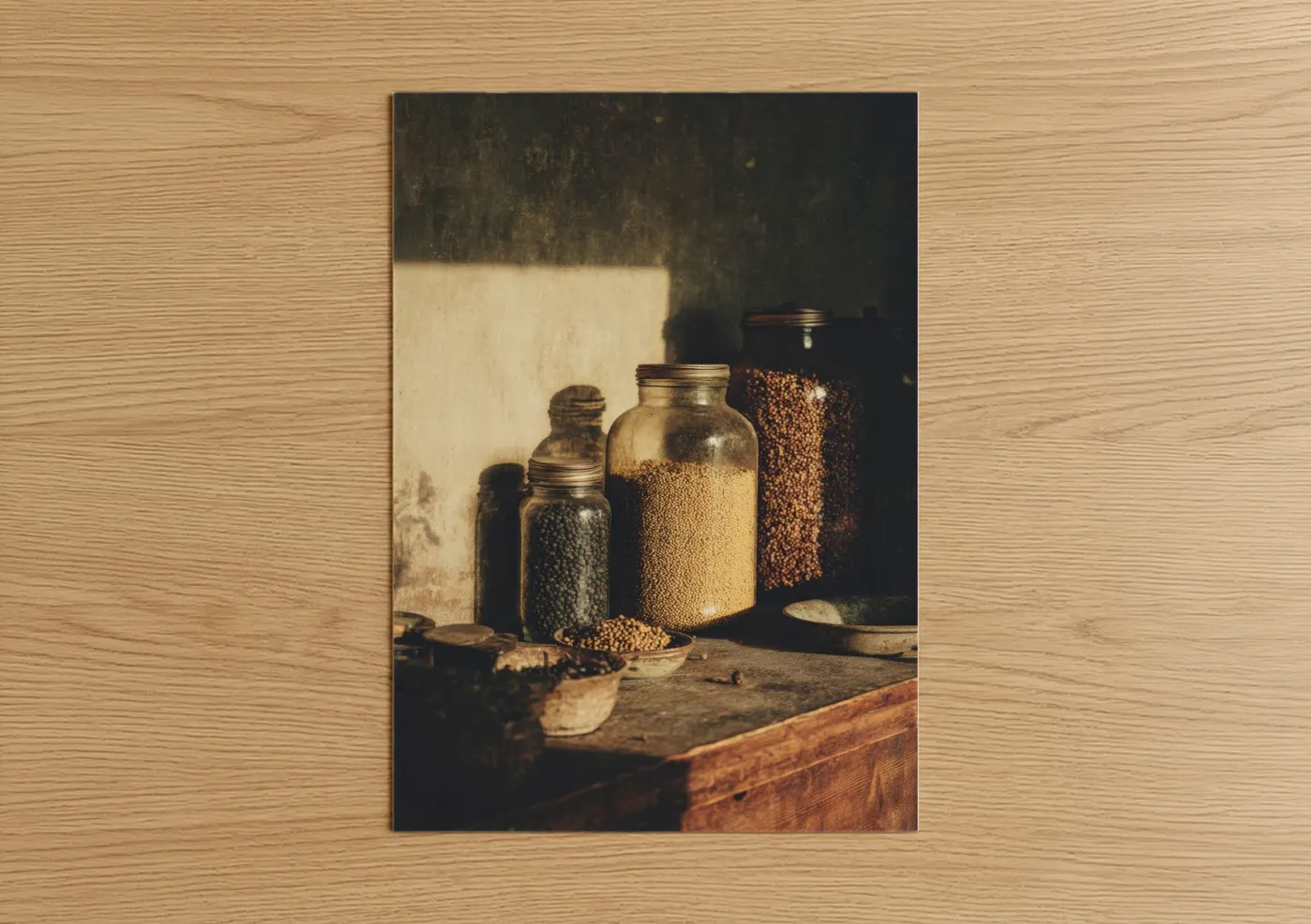 Vintage Spice Still Life Kitchen Wall Art