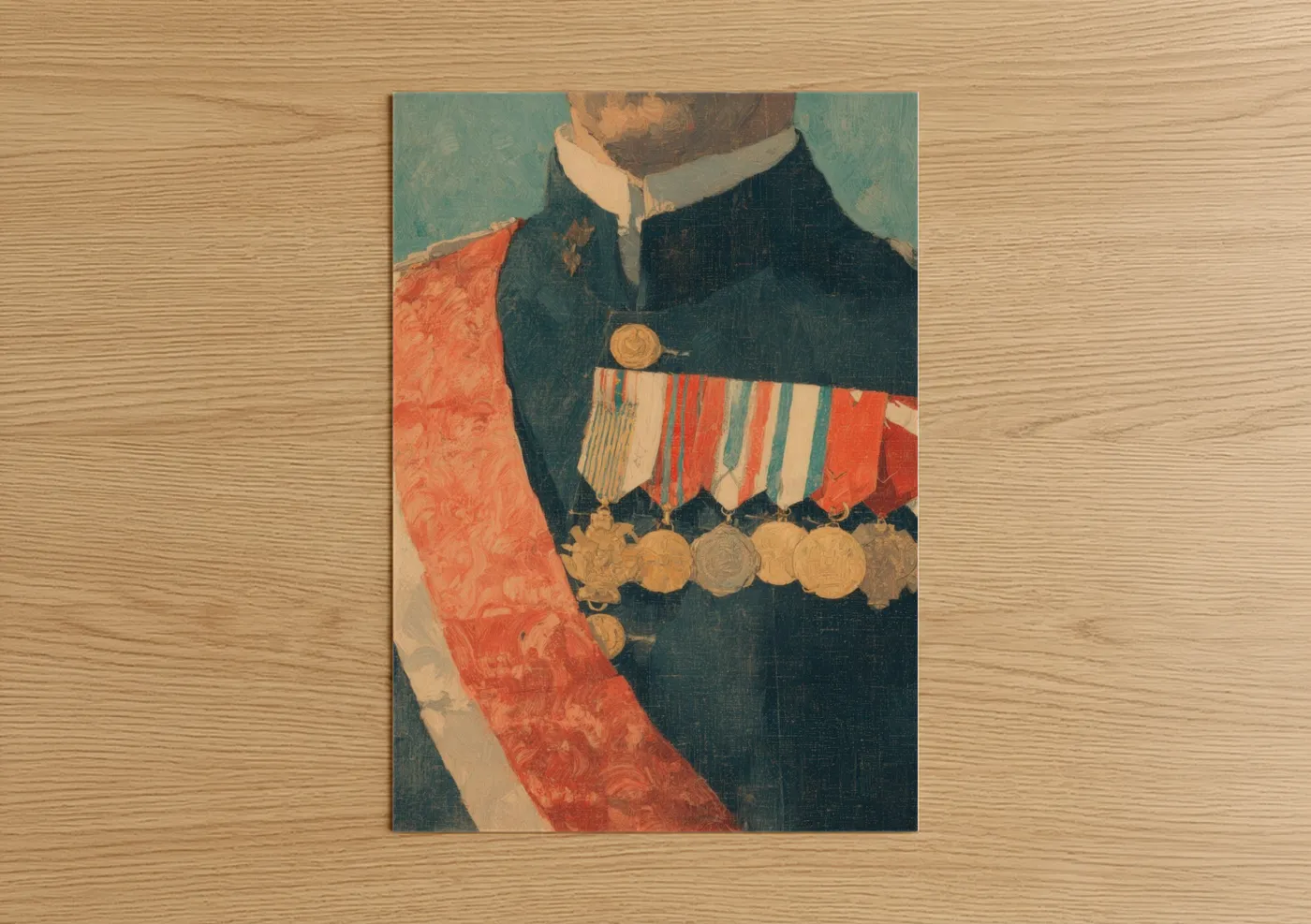 Decorated Military Officer Portrait Wall Art