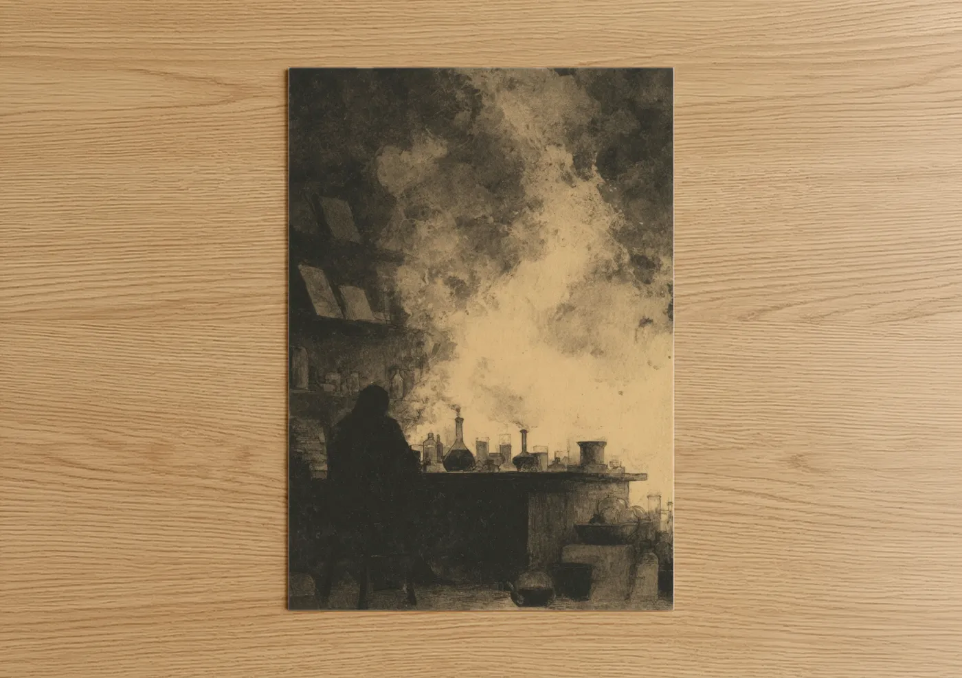 Alchemist's Forge Dark Fantasy Wall Art
