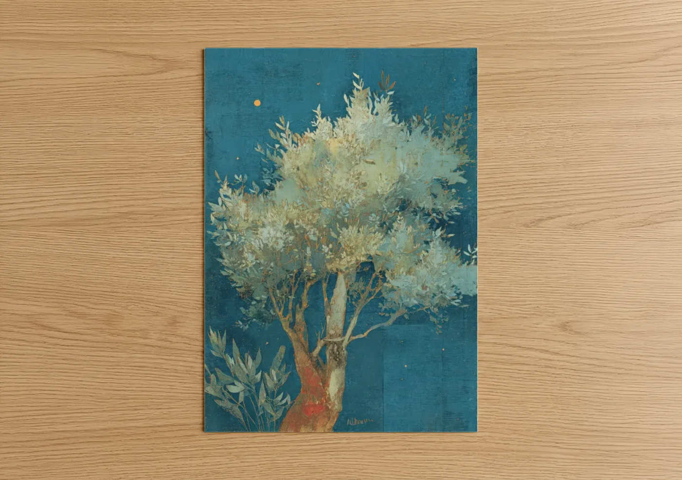 Rustic Olive Tree Mediterranean Nature Wall Art