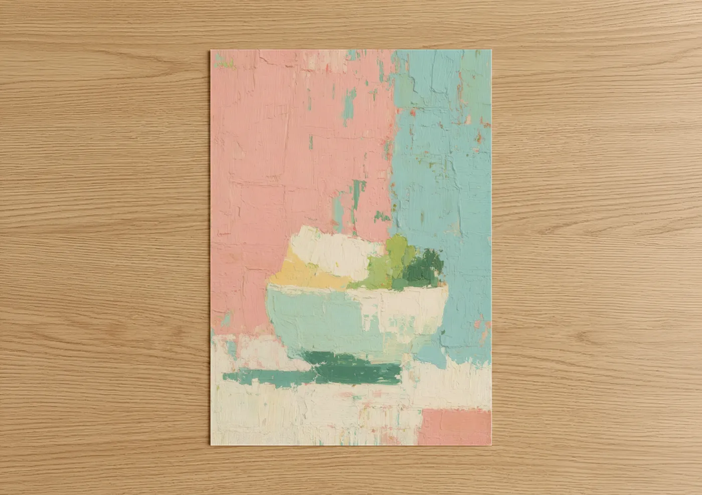 Garden Fresh Salad Abstract Wall Art