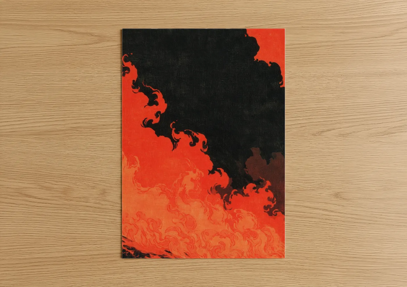 Inferno Fireplace Abstract Wall Art