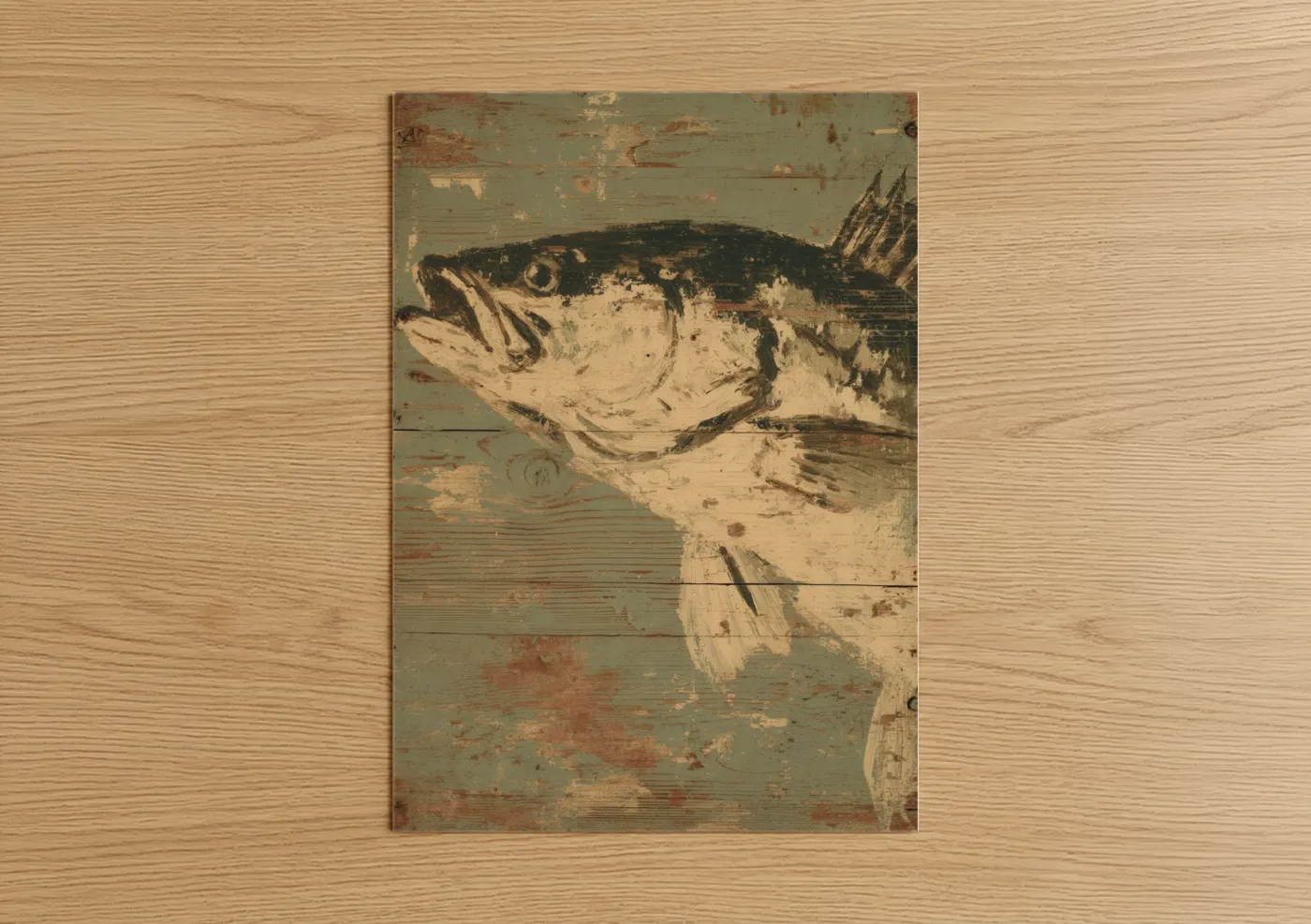 Weathered Snook Fish Vintage Wall Art