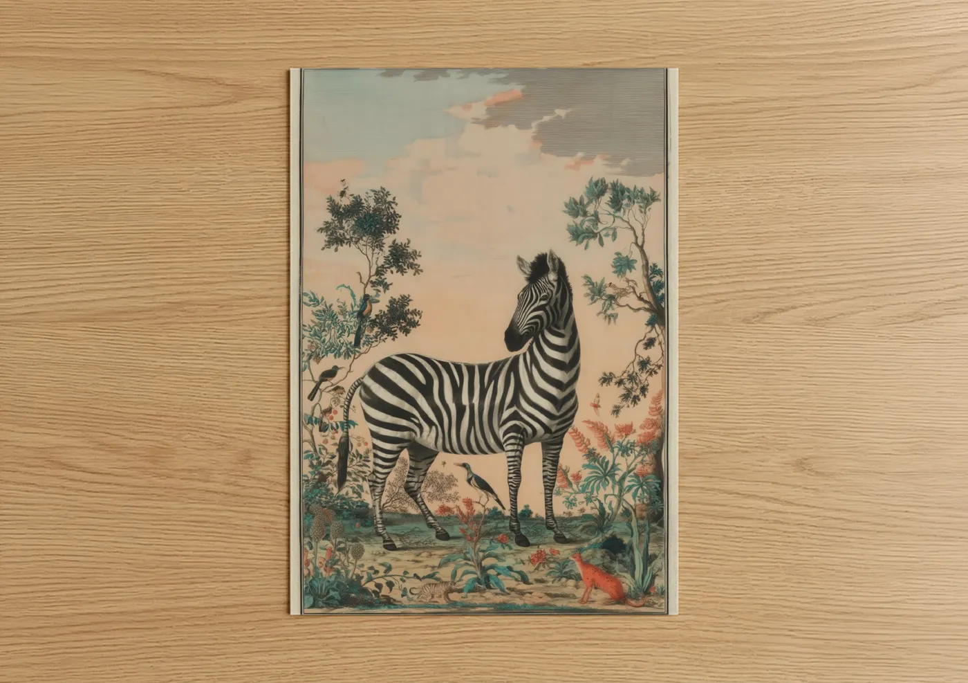Savanna Zebra Wildlife Nature Wall Art