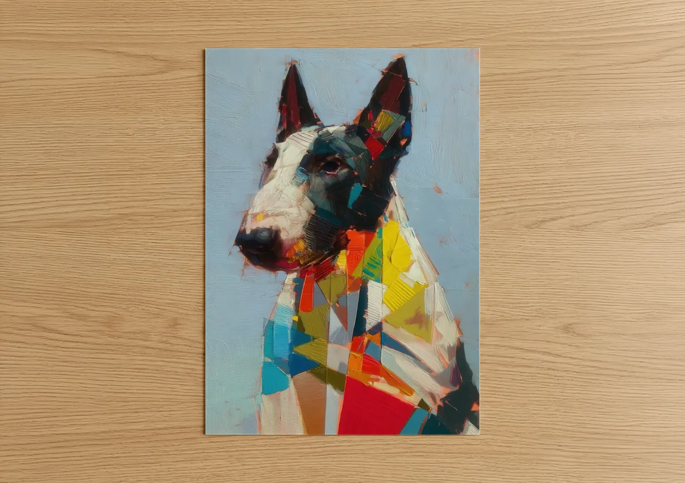 Colorful Terrier Portrait Modern Wall Art