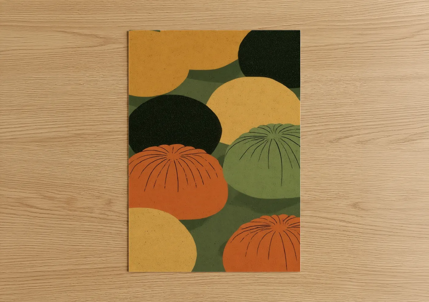 Autumn Harvest Abstract Baking Wall Art