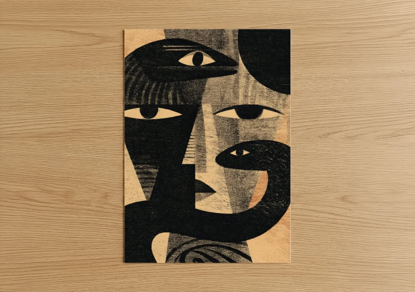 Medusa's Gaze Abstract Mythical Wall Art