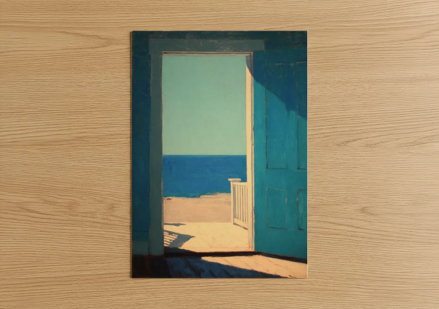 Turquoise Beach Door Ocean View Wall Art