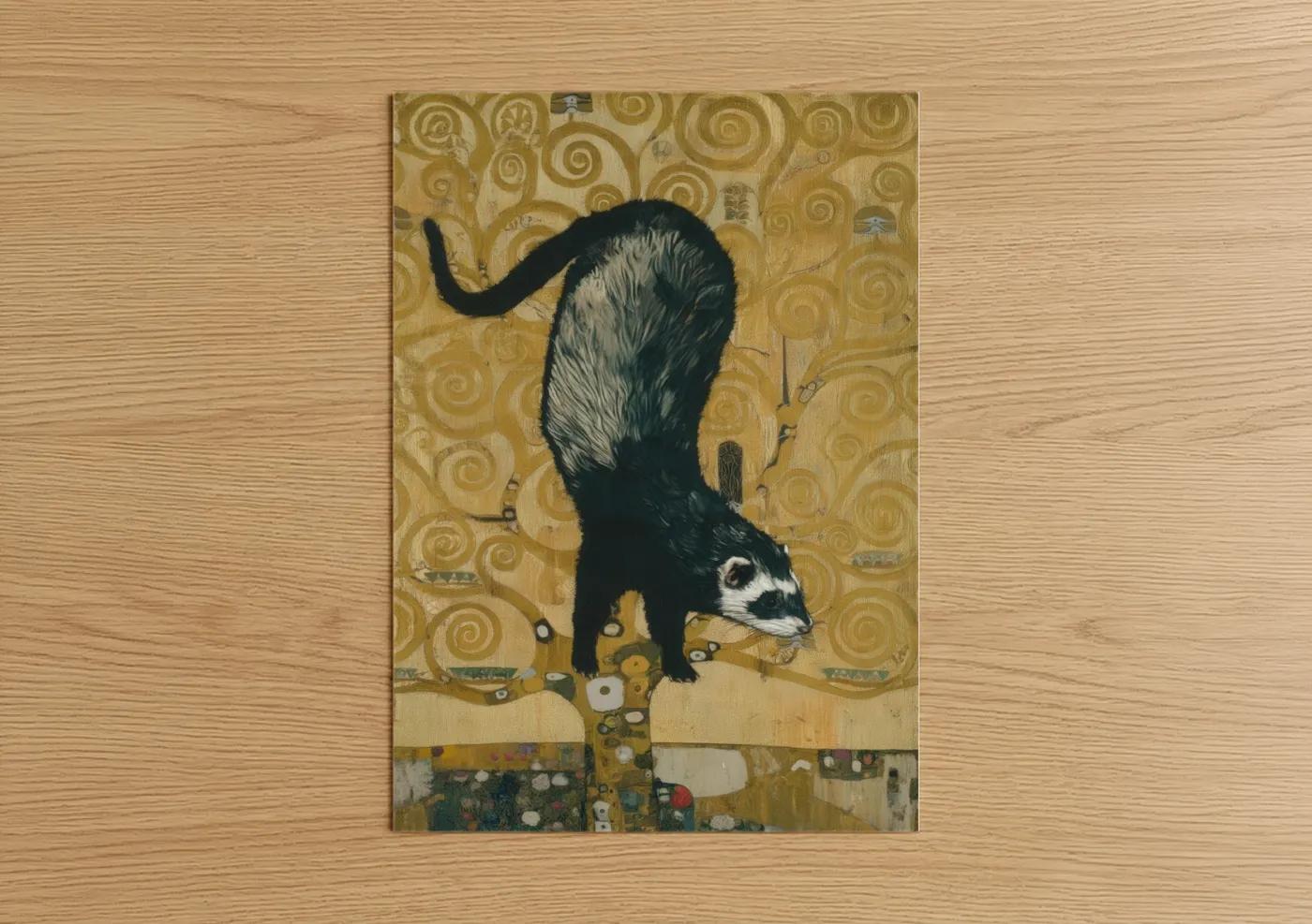 Curious Ferret Fine Art Illustration Wall Art