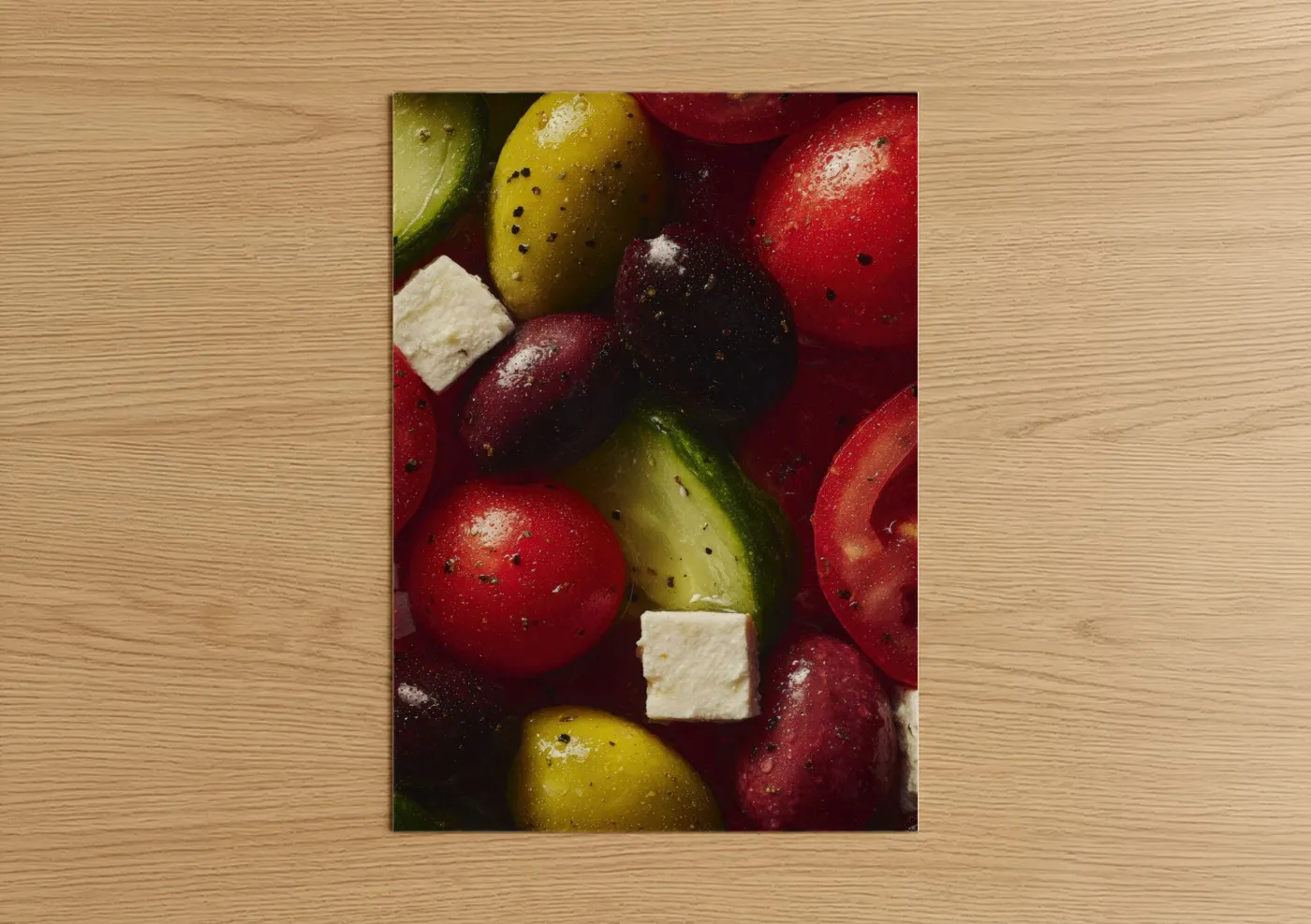 Fresh Garden Caprese Salad with Tomatoes Wall Art