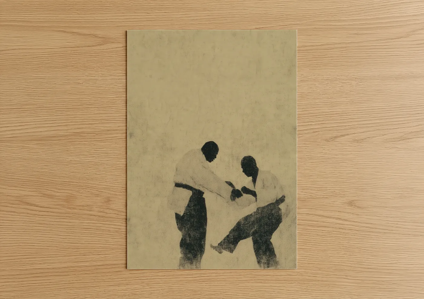 Dynamic Capoeira Martial Arts Movement Wall Art