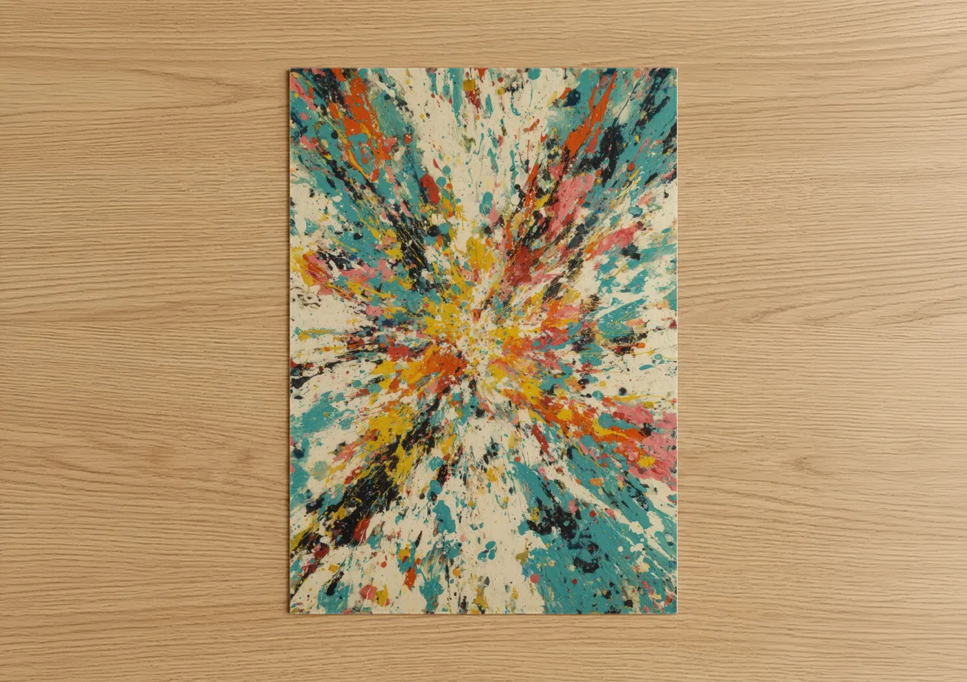 Radiant Sea Urchin Abstract Expressionism Wall Art