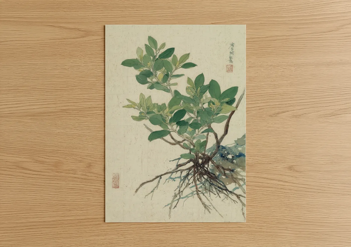 Rooted Mangrove Root System Botanical Wall Art
