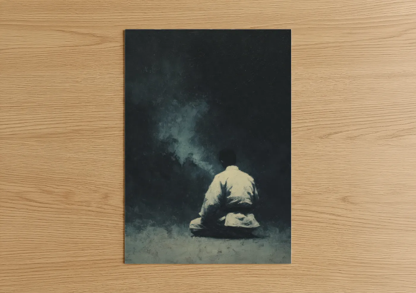 Contemplative Judoka Martial Arts Wall Art