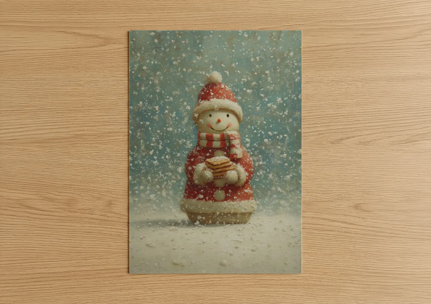 Christmas Snowman Holiday Decoration Wall Art