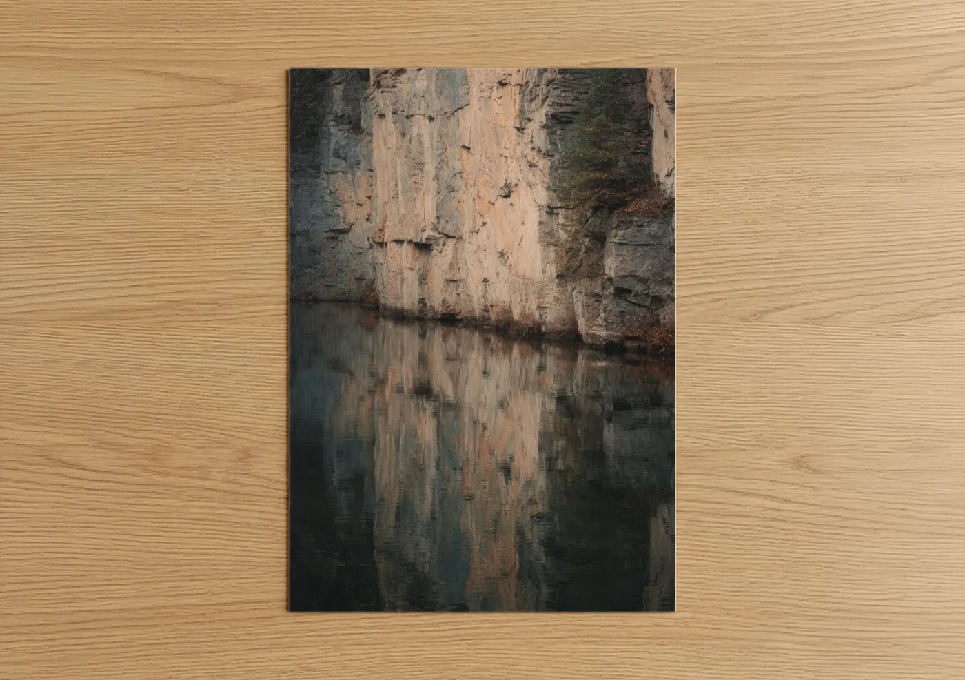 Mirrored Canyon Reflection Nature Photography Wall Art