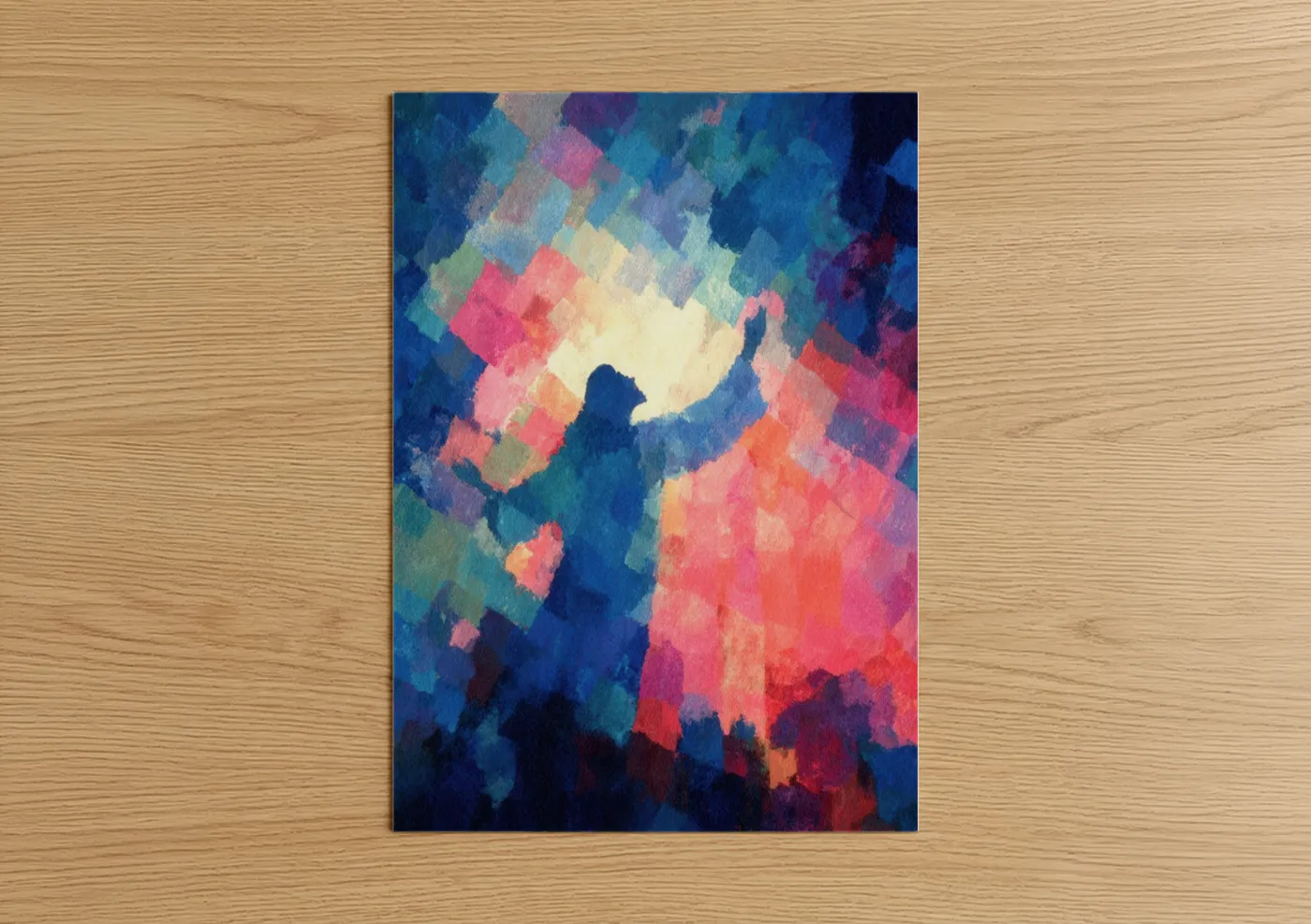 Radiant Christ Abstract Religious Wall Art