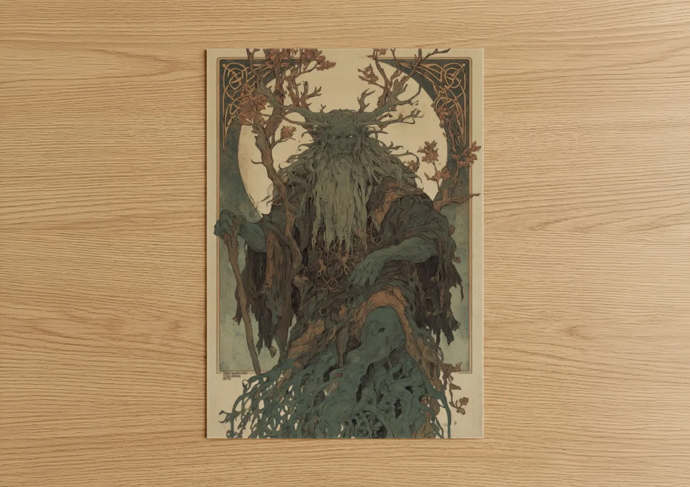 Twisted Root Orc Mythical Creature Wall Art