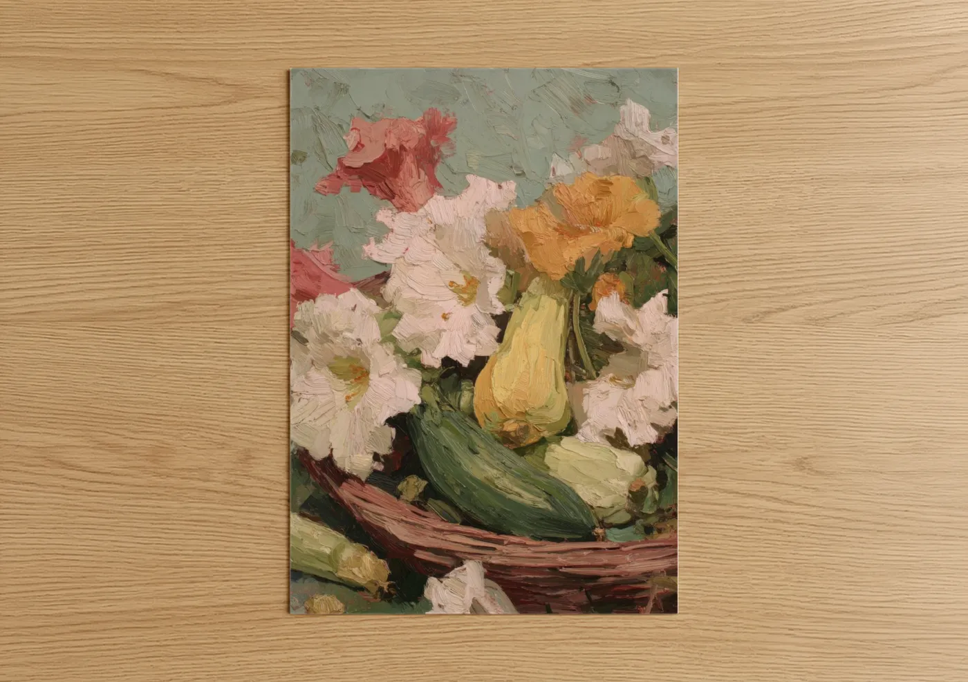 Garden Vegetables Oil Painting Impressionist Wall Art