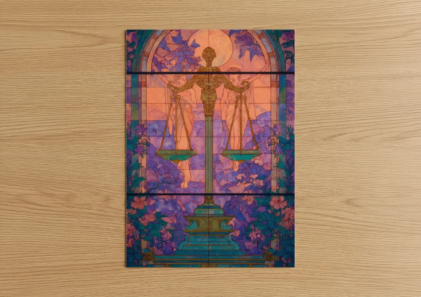 Libra Zodiac Balance Scales Wall Art