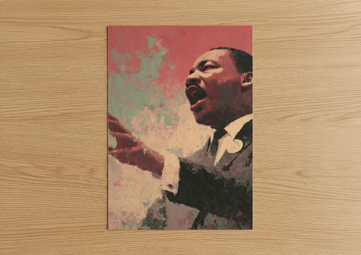 Martin Luther King Jr Day Inspirational Portrait Wall Art