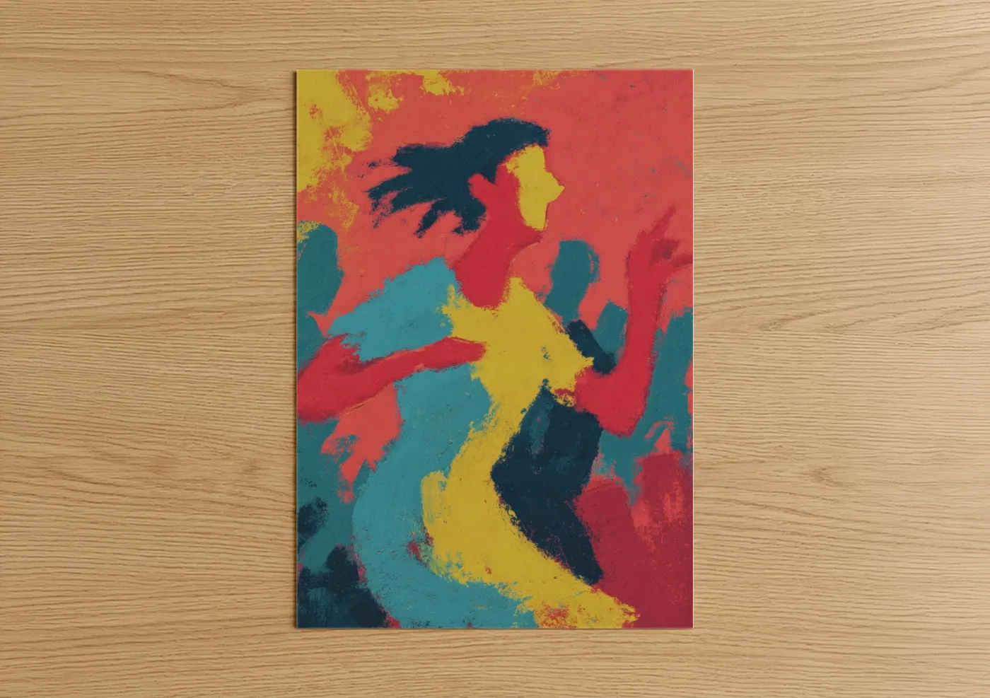 Vibrant Zumba Dance Movement Wall Art