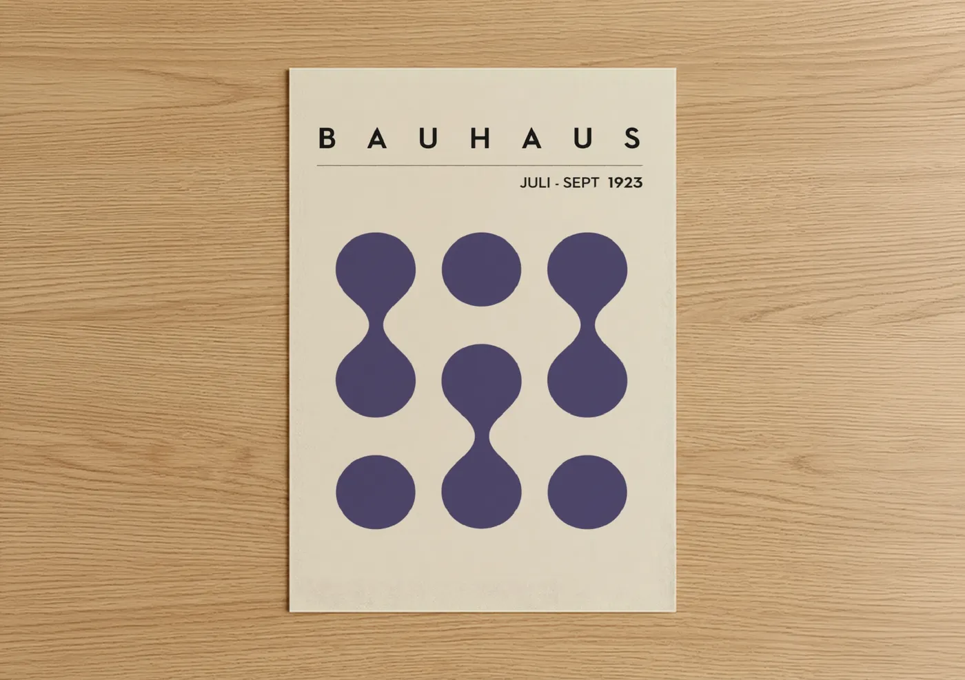 Bauhaus Geometric Circle Design 1923 Wall Art