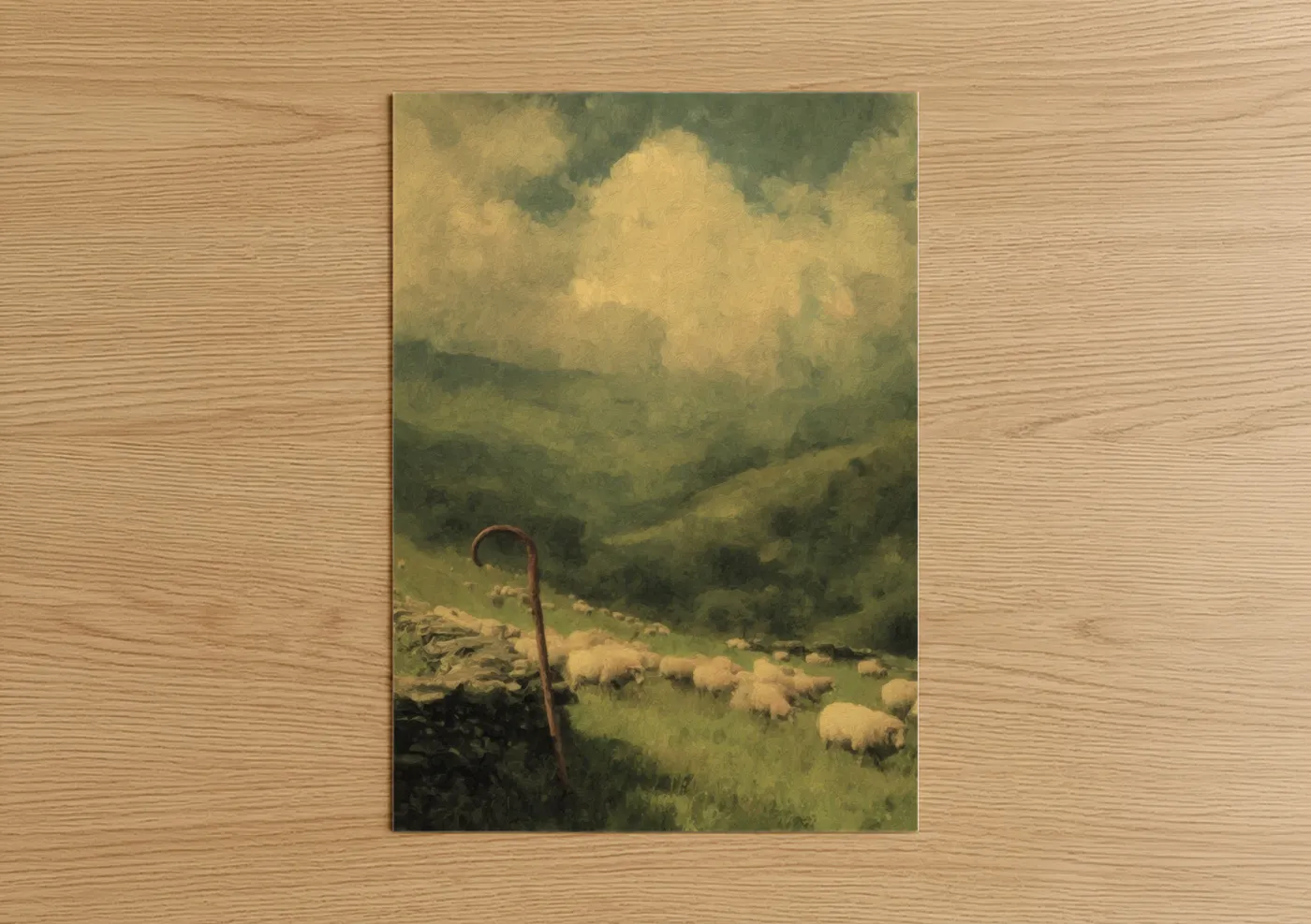 Shepherd's Crook Valley Landscape Spiritual Wall Art