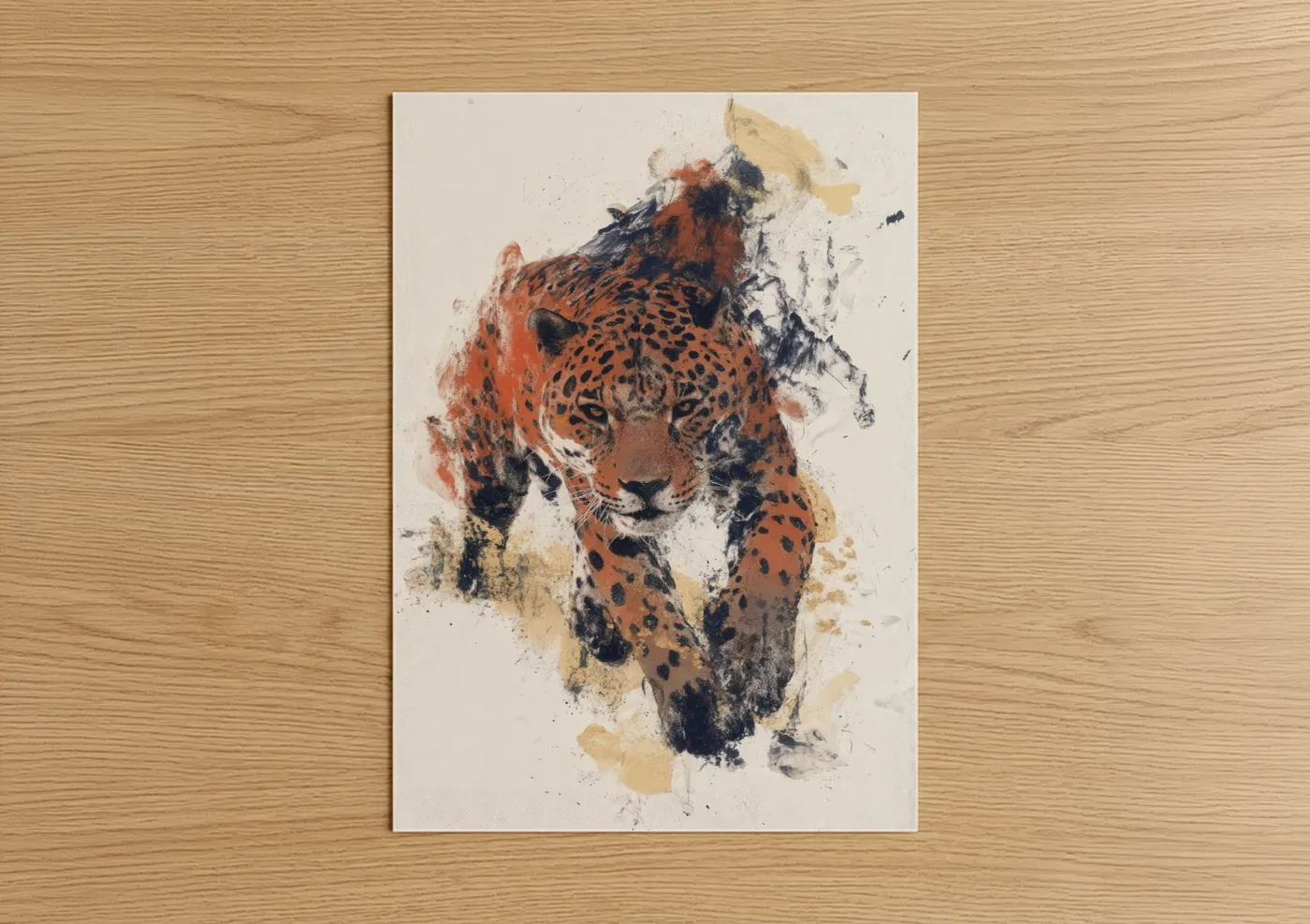 Spotted Jaguar Watercolor Wall Art
